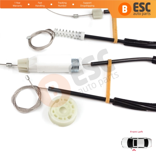 Power Window Regulator Repair Kit Front Left Door for VW CC Passat CC 357 358 2008-2017 4-Door Comfort Coupe Sedan 3C8837461