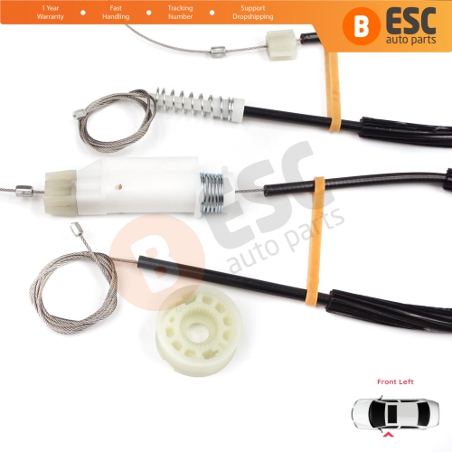 Power Window Regulator Repair Kit Front Left Door for VW CC Passat CC 357 358 2008-2017 4-Door Comfort Coupe Sedan 3C8837461