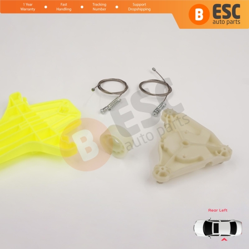 Power Window  Regulator Repair Kit Rear Left Door for VW Passat B6 3C2 3C5 B7 362 365 2010-2015 4/5 Door 3C4839755