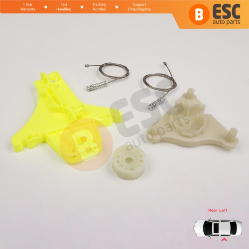 Power Window  Regulator Repair Kit Rear Left Door for VW Passat B6 3C2 3C5 B7 362 365 2010-2015 4/5 Door 3C4839755