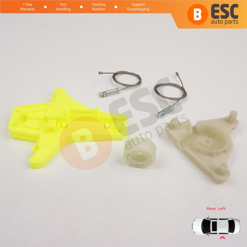Power Window  Regulator Repair Kit Rear Left Door for VW Passat B6 3C2 3C5 B7 362 365 2010-2015 4/5 Door 3C4839755