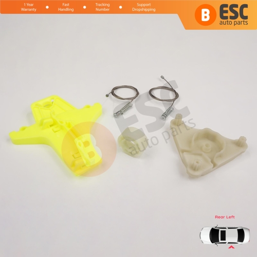 Power Window  Regulator Repair Kit Rear Left Door for VW Passat B6 3C2 3C5 B7 362 365 2010-2015 4/5 Door 3C4839755