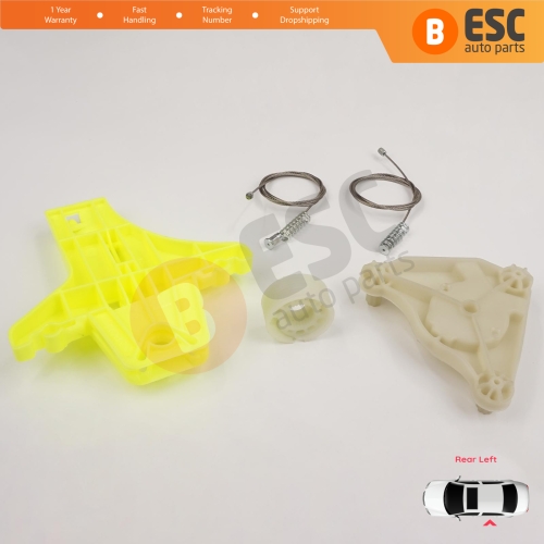 Power Window  Regulator Repair Kit Rear Left Door for VW Passat B6 3C2 3C5 B7 362 365 2010-2015 4/5 Door 3C4839755