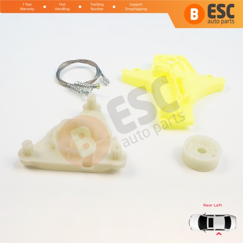 Power Window  Regulator Repair Kit Rear Left Door for VW Passat B6 3C2 3C5 B7 362 365 2010-2015 4/5 Door 3C4839755