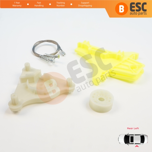 Power Window  Regulator Repair Kit Rear Left Door for VW Passat B6 3C2 3C5 B7 362 365 2010-2015 4/5 Door 3C4839755