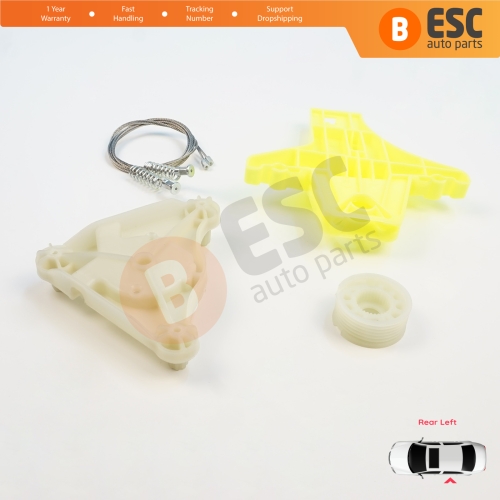 Power Window  Regulator Repair Kit Rear Left Door for VW Passat B6 3C2 3C5 B7 362 365 2010-2015 4/5 Door 3C4839755