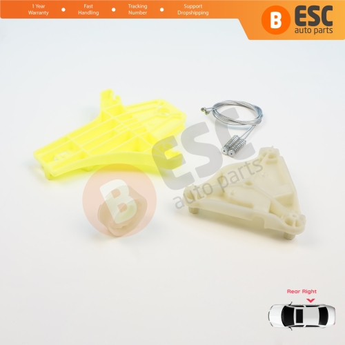 Power Window Regulator Repair Kit Rear Right Door for VW Passat B6 3C2 3C5 B7 362 365 2010-2015 4/5 Door 3C4839756