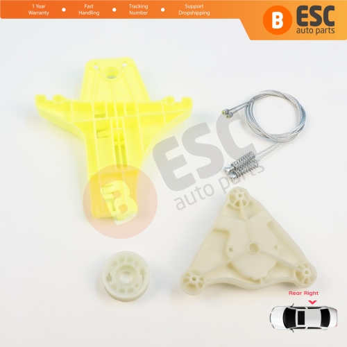 Power Window Regulator Repair Kit Rear Right Door for VW Passat B6 3C2 3C5 B7 362 365 2010-2015 4/5 Door 3C4839756