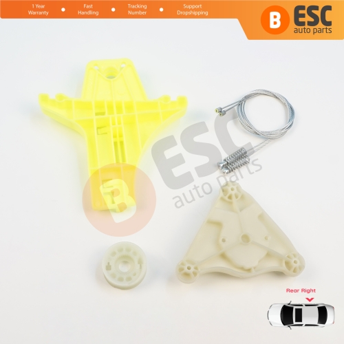 Power Window Regulator Repair Kit Rear Right Door for VW Passat B6 3C2 3C5 B7 362 365 2010-2015 4/5 Door 3C4839756