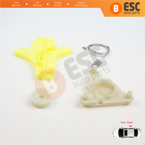 Power Window Regulator Repair Kit Rear Right Door for VW Passat B6 3C2 3C5 B7 362 365 2010-2015 4/5 Door 3C4839756