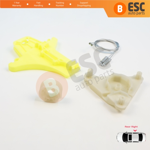 Power Window Regulator Repair Kit Rear Right Door for VW Passat B6 3C2 3C5 B7 362 365 2010-2015 4/5 Door 3C4839756