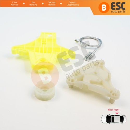 Power Window Regulator Repair Kit Rear Right Door for VW Passat B6 3C2 3C5 B7 362 365 2010-2015 4/5 Door 3C4839756