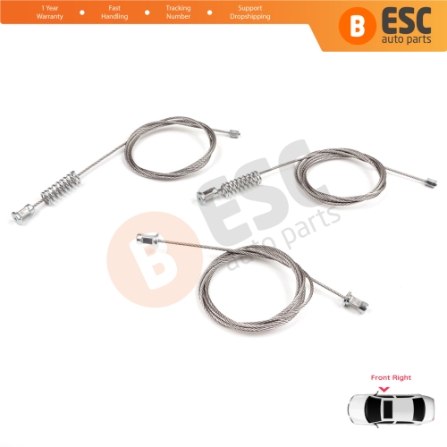 Power Window Regulator Repair Kit Front Right Door for VW Golf MK8 CD1 DA1 CG5 DB5 2019-2024 5-Door 5H0837402E