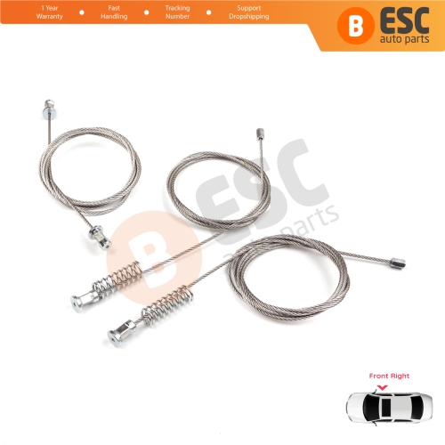 Power Window Regulator Repair Kit Front Right Door for VW Golf MK8 CD1 DA1 CG5 DB5 2019-2024 5-Door 5H0837402E