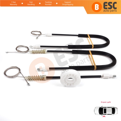 Power Window Regulator Repair Kit Front Left Door for Citroen C5 MK1 DC DE 2000-2007 9221P7