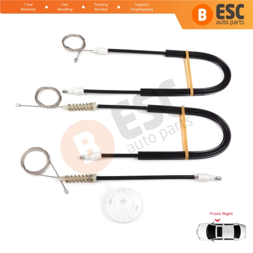 Power Window Regulator Repair Kit Front Right Door for Citroen C5 MK1 DC DE 2000-2007 9222J5