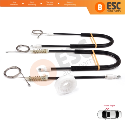 Power Window Regulator Repair Kit Front Right Door for Citroen C5 MK1 DC DE 2000-2007 9222J5