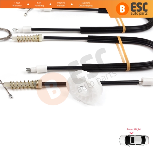 Power Window Regulator Repair Kit Front Right Door for Citroen C5 MK1 DC DE 2000-2007 9222J5
