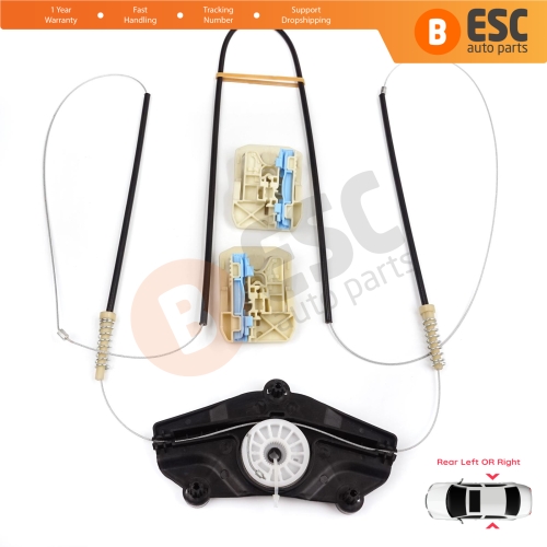 Power Window Regulator Repair Kit Rear Door for Audi A8 S8 A8L Quattro MK3 D4 4H 2010-2017 4H0839461 4H0839462