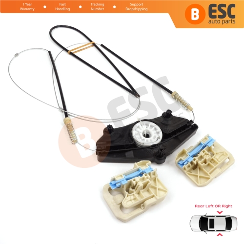 Power Window Regulator Repair Kit Rear Door for Audi A8 S8 A8L Quattro MK3 D4 4H 2010-2017 4H0839461 4H0839462