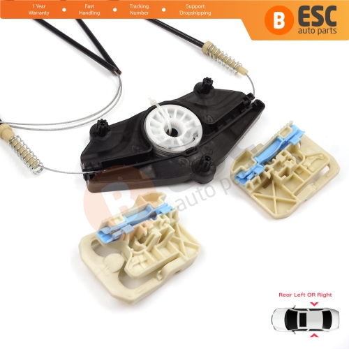 Power Window Regulator Repair Kit Rear Door for Audi A8 S8 A8L Quattro MK3 D4 4H 2010-2017 4H0839461 4H0839462