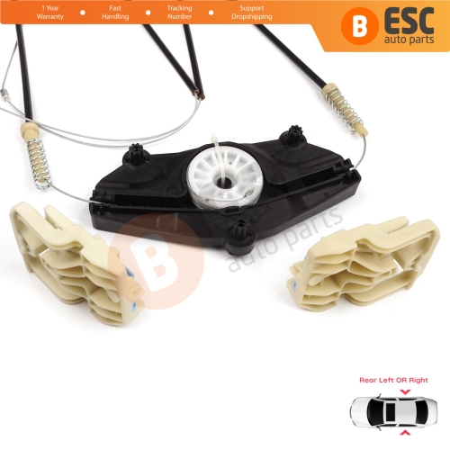 Power Window Regulator Repair Kit Rear Door for Audi A8 S8 A8L Quattro MK3 D4 4H 2010-2017 4H0839461 4H0839462