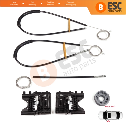 Power Window Regulator Repair Kit Front Left Door for Land Rover Range Rover Sport MK2 L494 2013-2022 LR077816