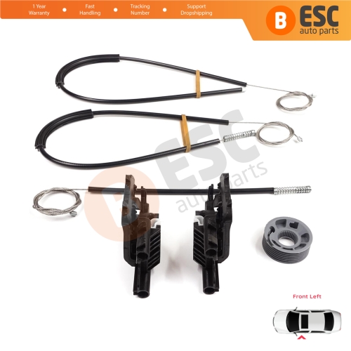 Power Window Regulator Repair Kit Front Left Door for Land Rover Range Rover Sport MK2 L494 2013-2022 LR077816