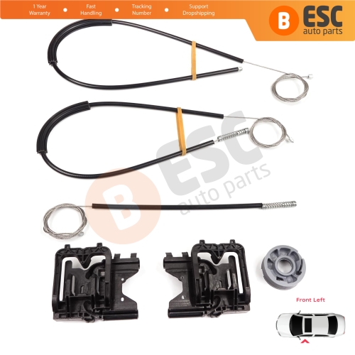 Power Window Regulator Repair Kit Front Left Door for Land Rover Range Rover Sport MK2 L494 2013-2022 LR077816
