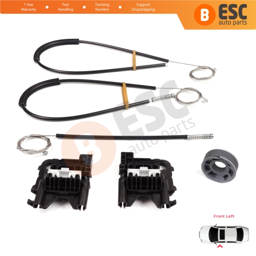 Power Window Regulator Repair Kit Front Left Door for Land Rover Range Rover Sport MK2 L494 2013-2022 LR077816