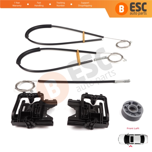 Power Window Regulator Repair Kit Front Left Door for Land Rover Range Rover Sport MK2 L494 2013-2022 LR077816