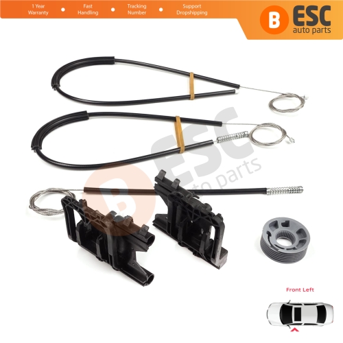 Power Window Regulator Repair Kit Front Left Door for Land Rover Range Rover Sport MK2 L494 2013-2022 LR077816