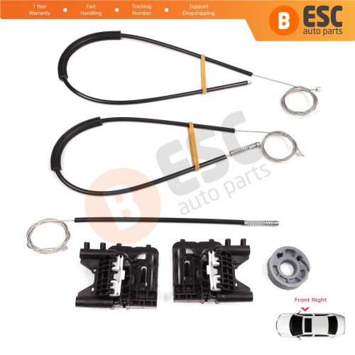 Power Window Regulator Repair Kit Front Right Door for Land Rover Range Rover Sport MK2 L494 2013-2022 LR077817