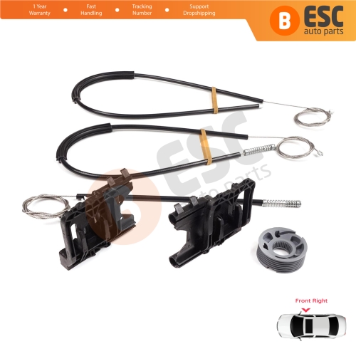 Power Window Regulator Repair Kit Front Right Door for Land Rover Range Rover Sport MK2 L494 2013-2022 LR077817