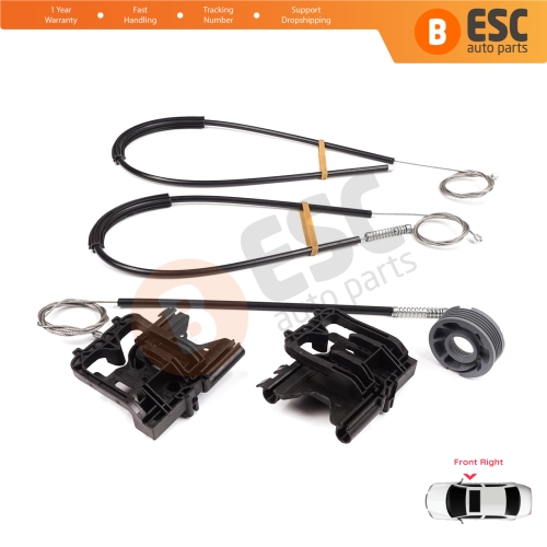 Power Window Regulator Repair Kit Front Right Door for Land Rover Range Rover Sport MK2 L494 2013-2022 LR077817