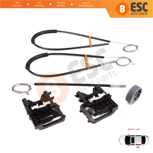 Power Window Regulator Repair Kit Rear Left Door for Land Rover Range Rover Sport MK2 L494 2013-2022 LR078871