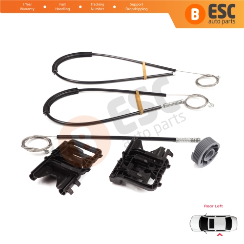 Power Window Regulator Repair Kit Rear Left Door for Land Rover Range Rover Sport MK2 L494 2013-2022 LR078871