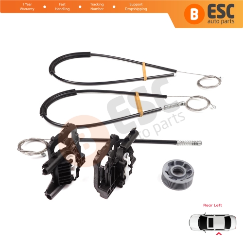 Power Window Regulator Repair Kit Rear Left Door for Land Rover Range Rover Sport MK2 L494 2013-2022 LR078871