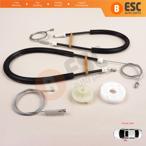 Window Regulator Repair Set Front Left Door for BMW X3 MK2 F25 2010-2014 Pre-Facelift 51337267101