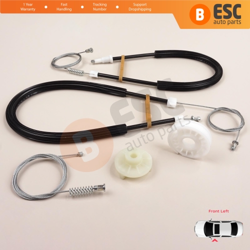 Window Regulator Repair Set Front Left Door for BMW X3 MK2 F25 2010-2014 Pre-Facelift 51337267101