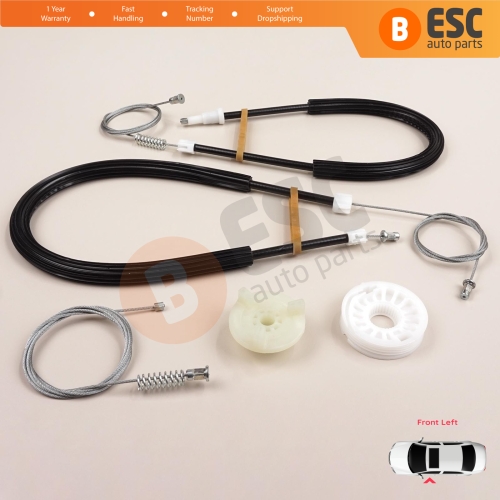 Window Regulator Repair Set Front Left Door for BMW X3 MK2 F25 2010-2014 Pre-Facelift 51337267101