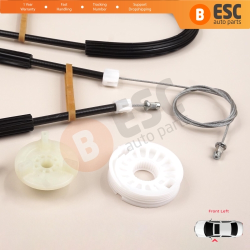 Window Regulator Repair Set Front Left Door for BMW X3 MK2 F25 2010-2014 Pre-Facelift 51337267101