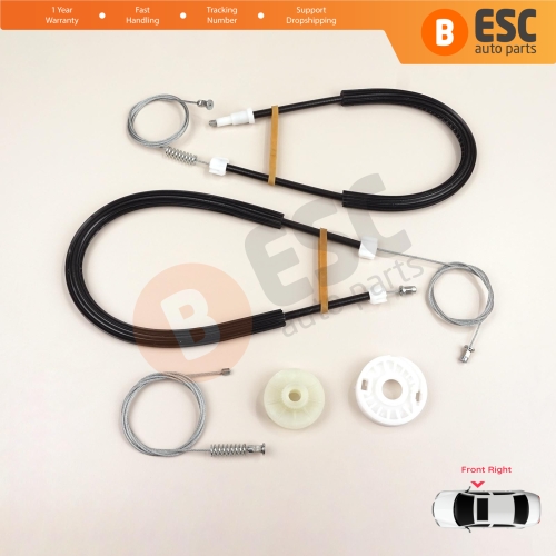 Window Regulator Repair Set Front Right Door for BMW X3 MK2 F25 2010-2014 Pre-Facelift 51337267102