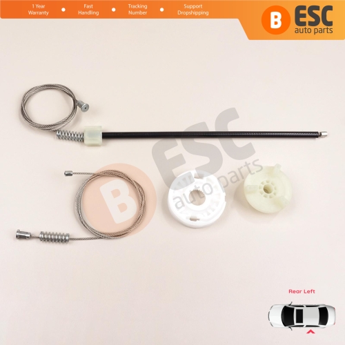 Window Regulator Repair Set Rear Left Door for BMW X3 MK2 F25 2010-2014 Pre-Facelift 51357267103