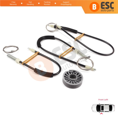 Window Regulator Repair Set Left Door for Mitsubishi Colt CZC Cabriolet RG 2006-2009 98031403