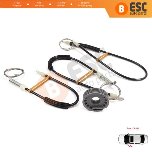 Window Regulator Repair Set Left Door for Mitsubishi Colt CZC Cabriolet RG 2006-2009 98031403