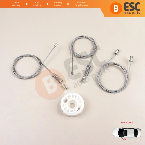 Window Regulator Repair Set Left Door for Smart Fortwo 451 MK2 2006-2014 Coupe 4517200146