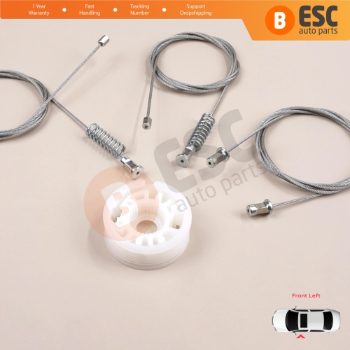 Window Regulator Repair Set Left Door for Smart Fortwo 451 MK2 2006-2014 Coupe 4517200146