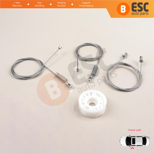 Window Regulator Repair Set Left Door for Smart Fortwo 451 MK2 2006-2014 Coupe 4517200146