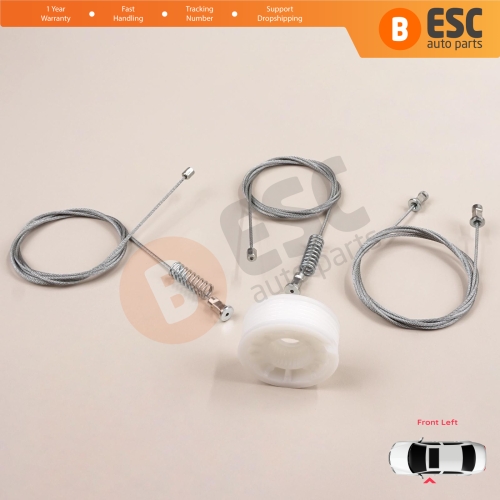 Window Regulator Repair Set Left Door for Smart Fortwo 451 MK2 2006-2014 Coupe 4517200146